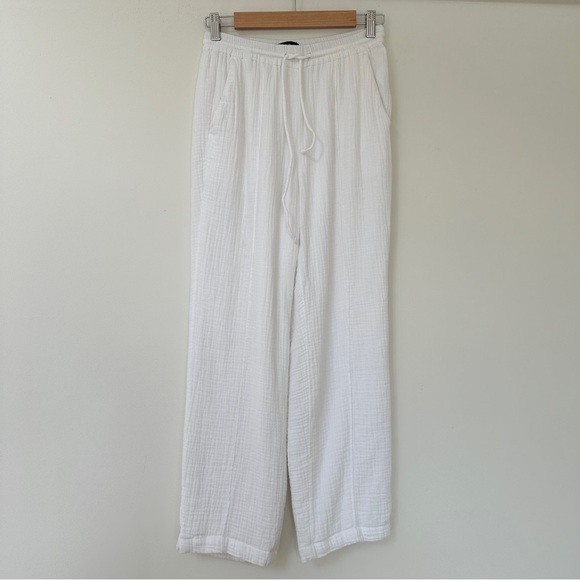 J. Crew Cotton Gauze Summer Pants Lightweight White Pant - Picture 2 of 9